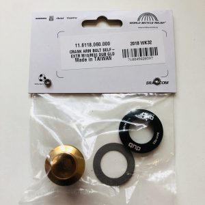 CRANK ARM BOLT KIT SELF-EXTRACTING M18/M30 DUB GOLD