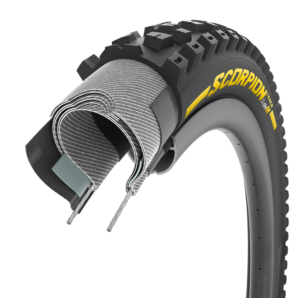 Plášť Pirelli Scorpion Race DH M 29 x 2.5, DualWALL+, SmartEVO DH, Yellow label