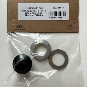 CRANK ARM BOLT KIT SELF-EXTRACTING M18/M30 DUB SILVER (XX&XXSL D1)