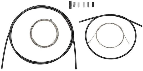Sada kabelů/lanek pro TwistLoc - 3mm černá (705mm, 1900mm broušená nerezová lanka, 500mm,