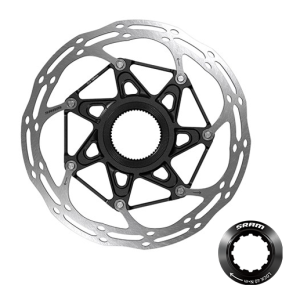 Kotouč SRAM Centerline 2 Piece CenterLock 180mm Black Rounded (balení obsahuje lockring s