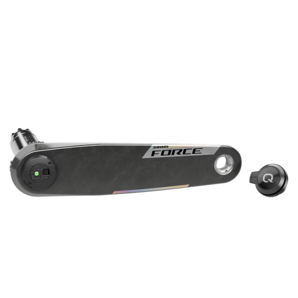 Levá klika a Power Meter Spindle (osa) FORCE E1 DUB WIDE 175 (pravá klika/středové složení