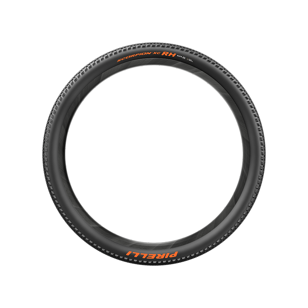 Plášť Pirelli Scorpion™ XC RH, 29x2.4, ProWALL, 120tpi, Race XC Compound, oranžové nápisy