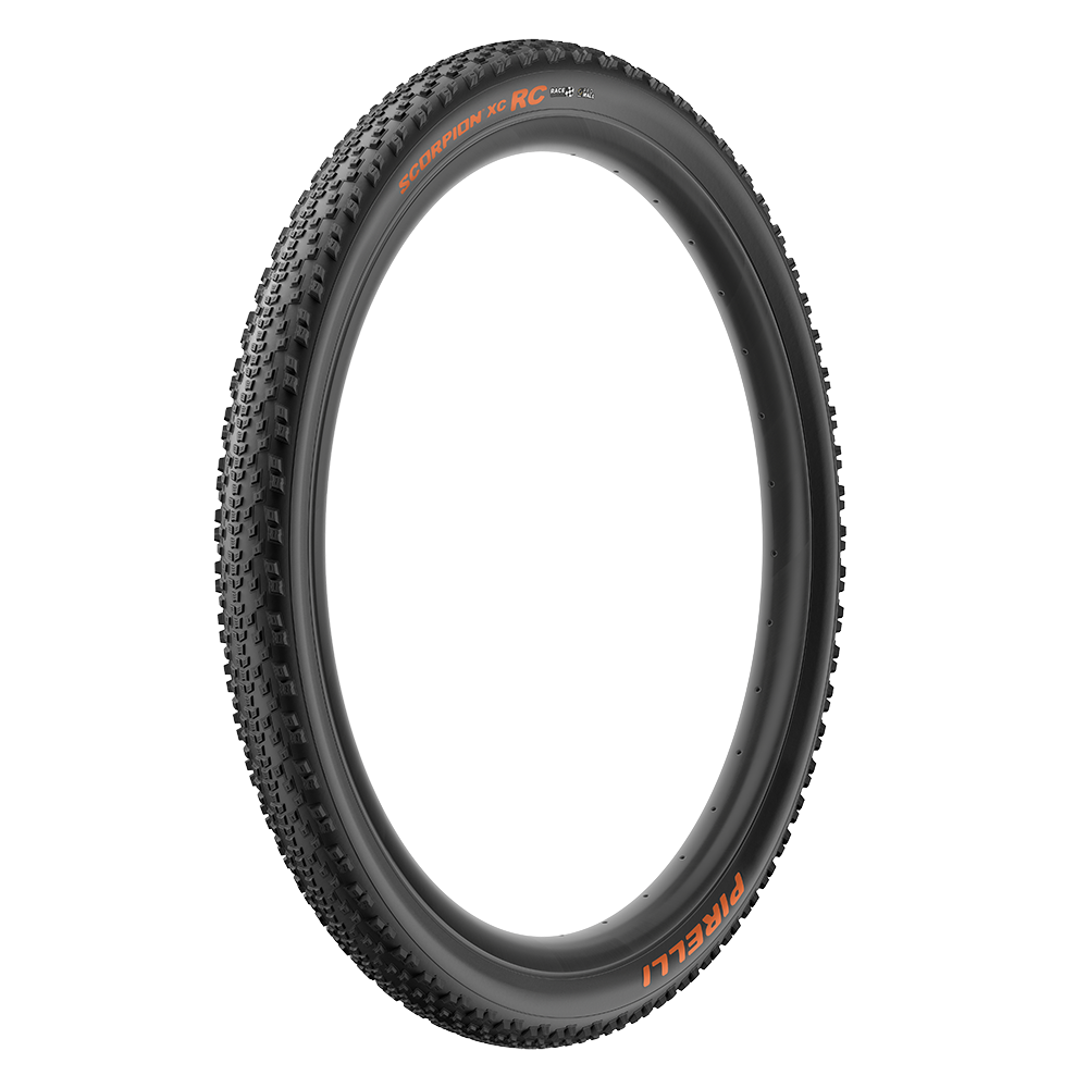 Plášť Pirelli Scorpion™ XC RC, 29x2.4, ProWALL,120tpi, Race XC Compound, oranžové nápisy
