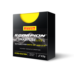 Duše Pirelli Scorpion SmarTUBE LITE, 47/65-622/584, Presta 42mm, žlutá s č. ventilkem