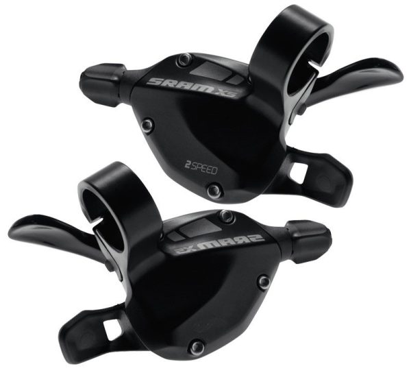 Řadící páčky SRAM X-5 , 3x9rychl., pár, černé