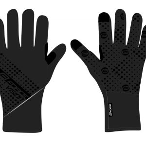 FORCE rukavice VISION softshell, jar-jeseň, čierne