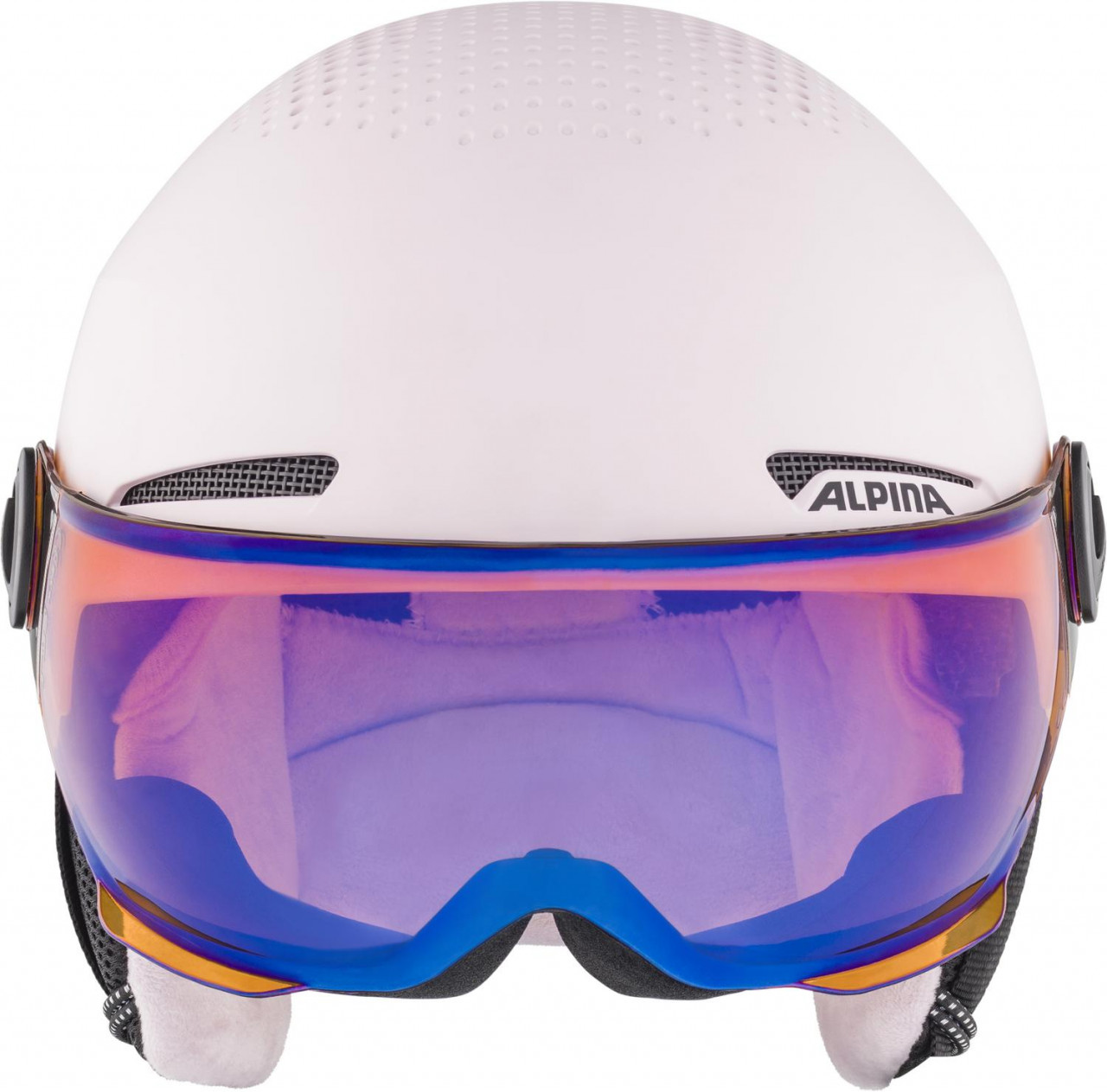 ALPINA Juniorská lyžiarska prilba ZUPO VISOR Q-LITE  ružová matná