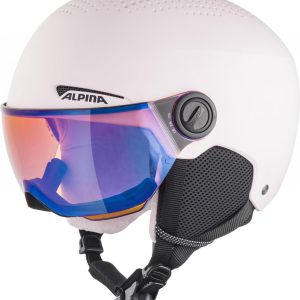 ALPINA Juniorská lyžiarska prilba ZUPO VISOR Q-LITE  ružová matná