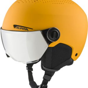 ALPINA Juniorská lyžiarska prilba ZUPO VISOR Q-LITE  ohnivo žltá