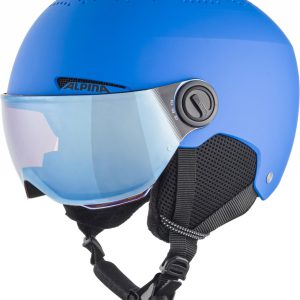 ALPINA Juniorská lyžiarska prilba ZUPO VISOR modrá matná