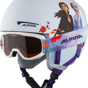 ALPINA Detská lyžiarska prilba ZUPO DISNEY Frozen II set s okuliarmi