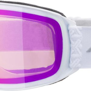 Lyžiarske okuliare Alpina NAKISKA biele Q-LITE pink