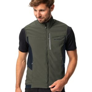 Vaude cyklistická vesta Kuro Air, khaki, pánska