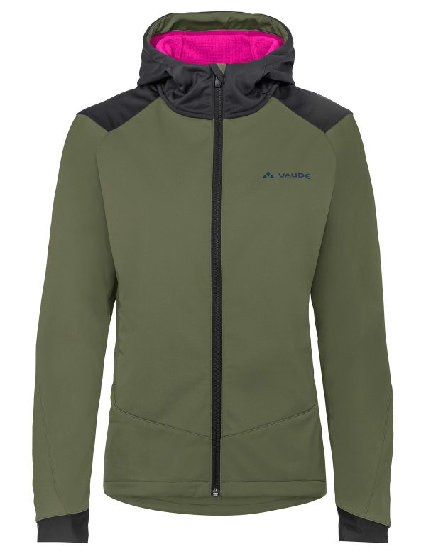 Vaude cyklistická bunda Qimsa Softshell, dámska, cedar wood