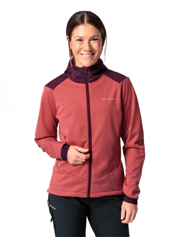Vaude cyklistická bunda Qimsa Softshell, dámska, brick