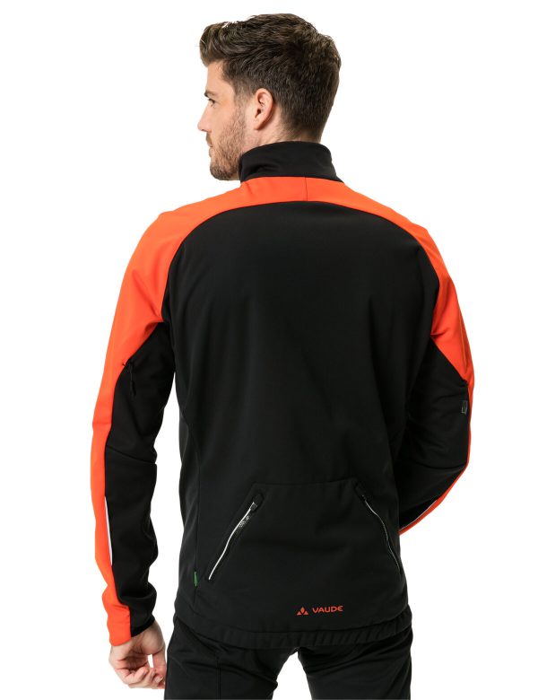 Vaude cyklistická bunda Posta Softshell VI, pánska, glowing red