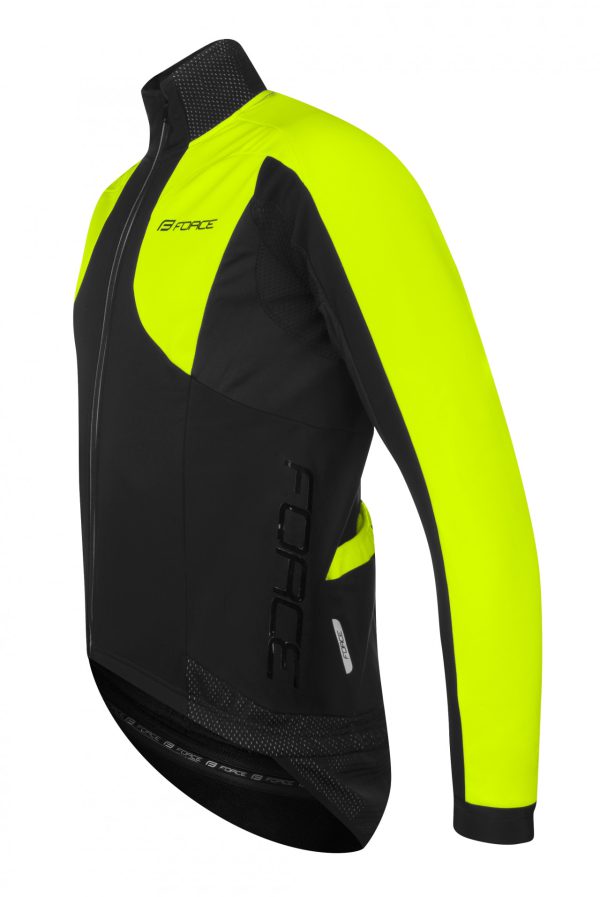 FORCE bunda X100, zimná, čierna-fluo