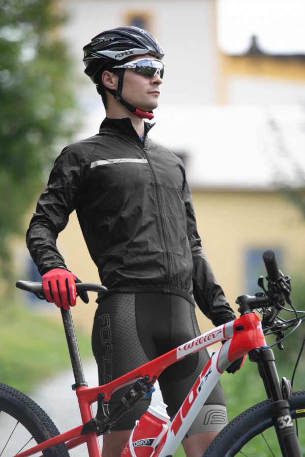 FORCE bunda WINDPRO neprefúkavá, čierna