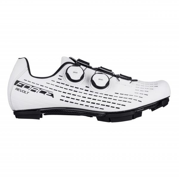 FORCE tretry MTB REVOLT CARBON, biele