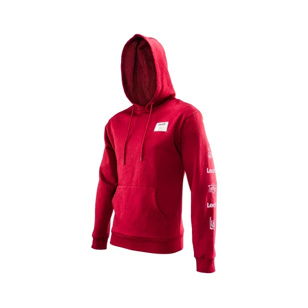 Leatt mikina Core, pánska, ruby