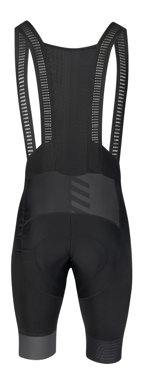 FORCE kraťasy FASHION, s trakmi a vložkou, čierno-šedé