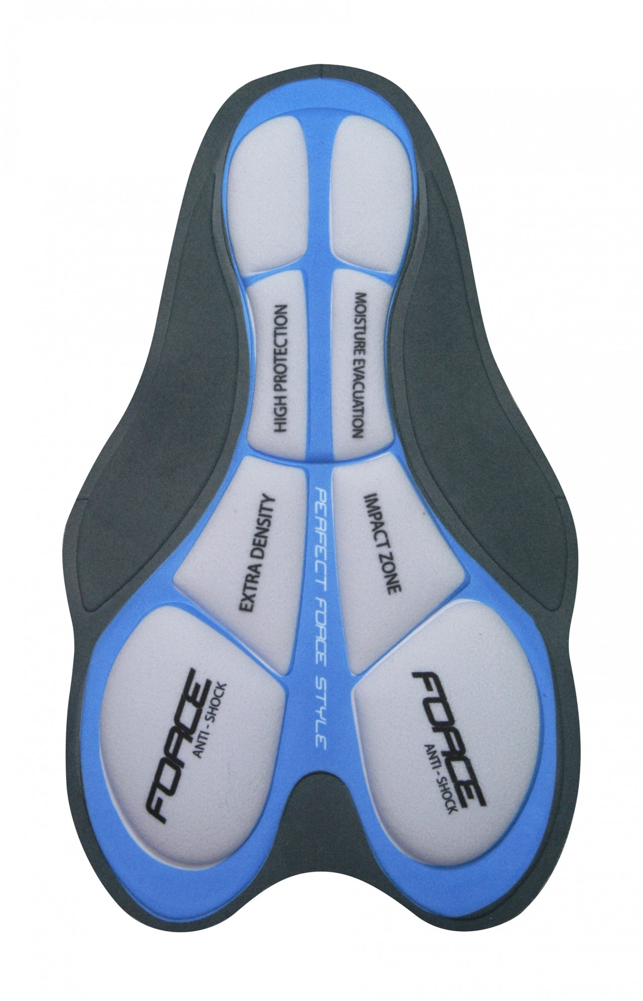 FORCE kraťasy F MTB-11 s odnímateľnou vložkou, modré