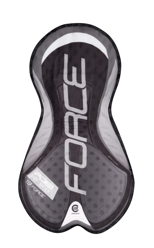 FORCE kraťasy B30 do pásu s vložkou, čierno-červené