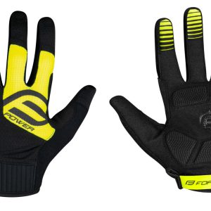 FORCE rukavice MTB POWER, čierno-fluo