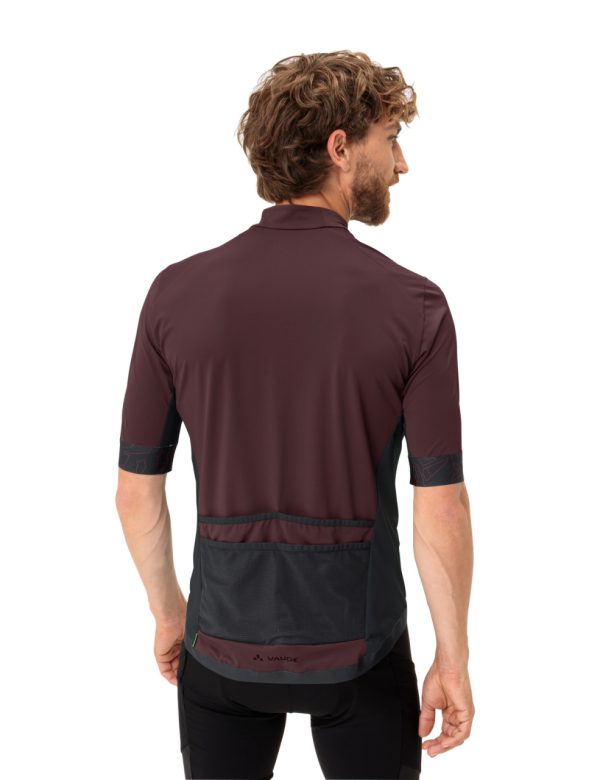 Vaude cyklistický dres Kuro FZ, dark oak, pánsky