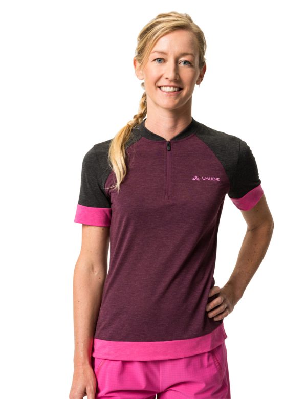 Vaude all-mountain dres, Altissimo Q-Zip, cassis, dámsky
