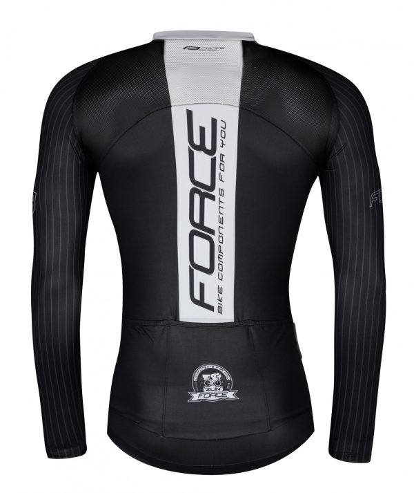 FORCE dres TEAM PRO, dlhý rukáv, čierno-šedý