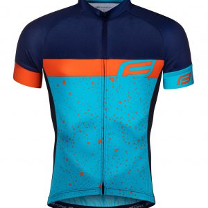 FORCE dres SPRAY krátky rukáv, modro-oranžový