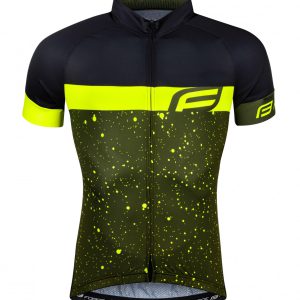 FORCE dres SPRAY krátky rukáv, army-fluo