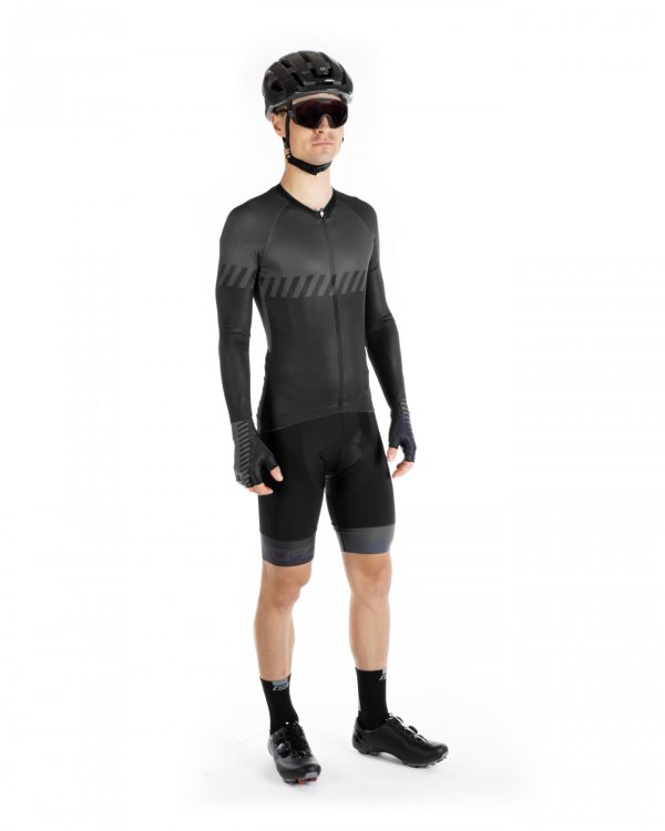 FORCE dres FASHION, dlhý rukáv, čierno-šedý