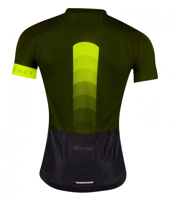 FORCE dres ASCENT, krátky rukáv, zeleno-fluo