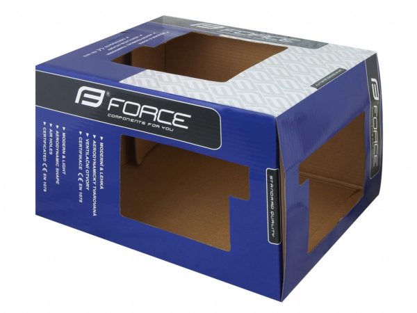FORCE prilba HAL, fluo-čierna XS-S