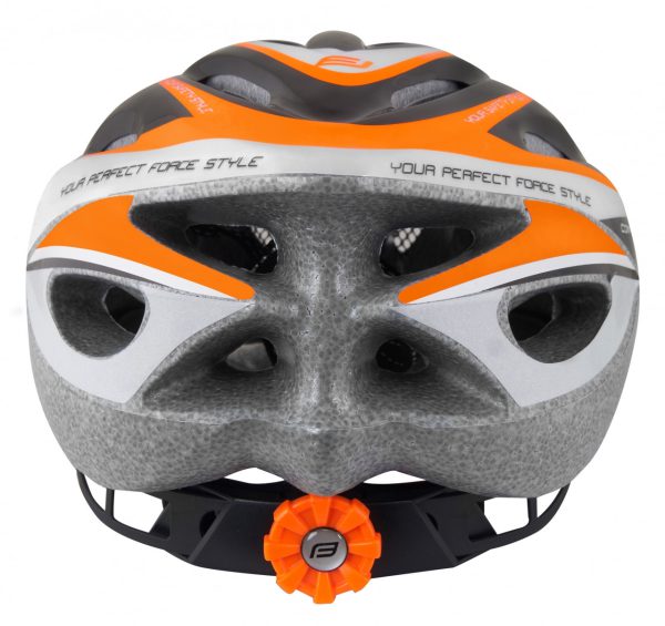 FORCE prilba HAL, čierno-oranžovo-biela XS - S