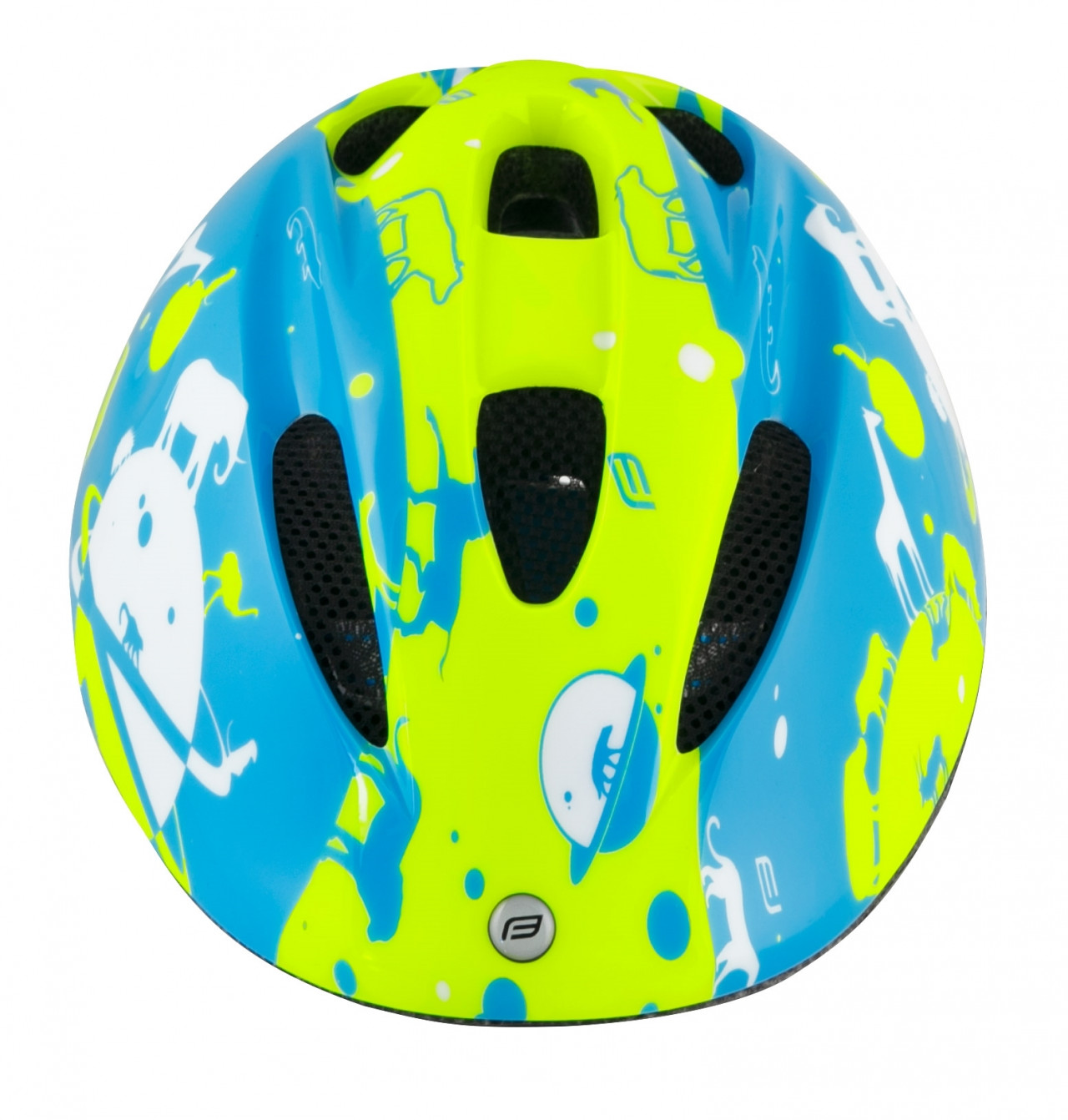 FORCE prilba FUN PLANETS detská fluo-modrá