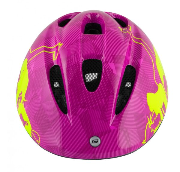FORCE prilba FUN ANIMALS detská fluo-ružová M