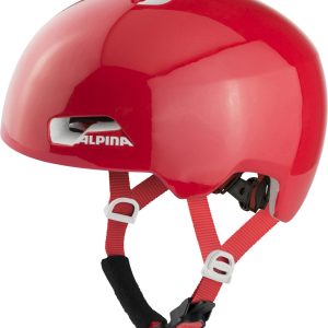 ALPINA Cyklistická prilba HACKNEY červená lesklá