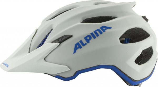 ALPINA Cyklistická prilba Carapax JR šedo-modrá matná