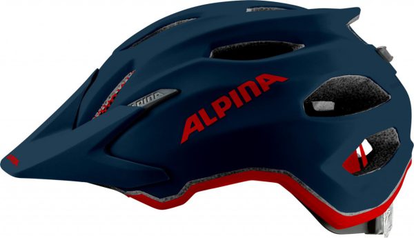 ALPINA Cyklistická prilba Carapax JR indigo mat