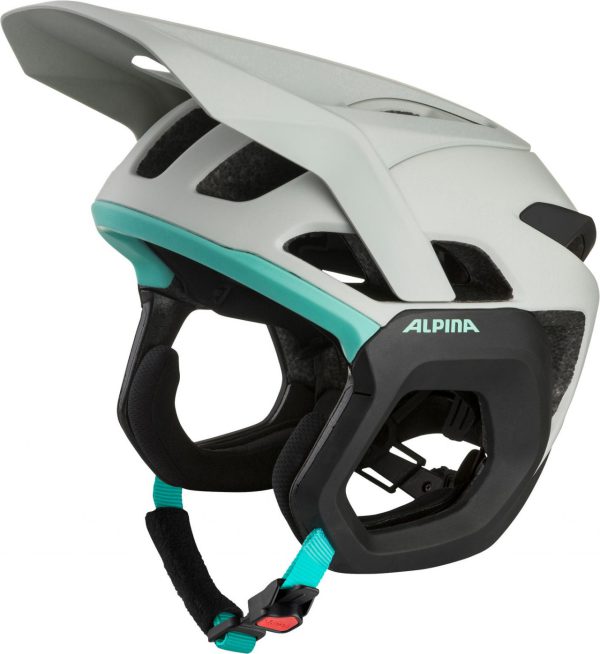 ALPINA Cyklistická enduro prilba ROOT MIPS dymovo šedá - tyrkysová