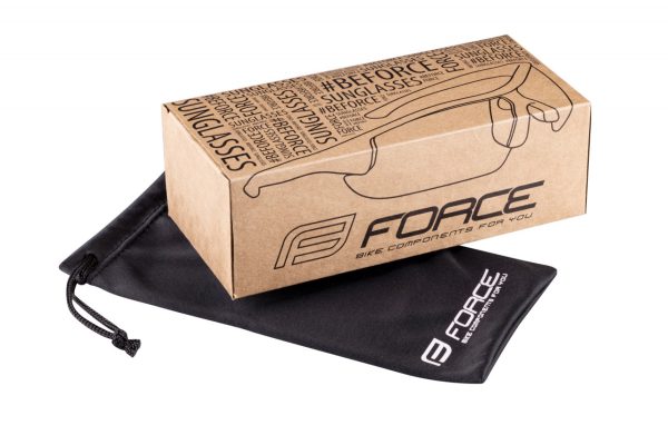 FORCE okuliare STATIC biele, modré zrkadlové sklo