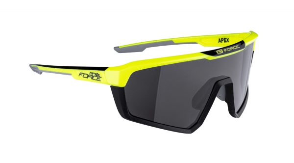 FORCE okuliare APEX, fluo-čierne, čierne kontrastné sklo