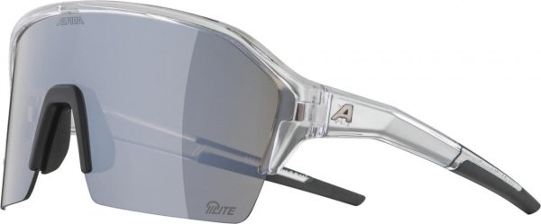ALPINA Cyklistické okuliare RAM HR Q-Lite transparentné lesklé