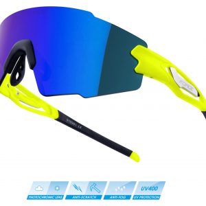 FORCE okuliare MANTRA fluo, modré zrkadlové sklo