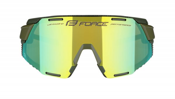 FORCE okuliare GRIP army-zlaté, zlaté revo sklo