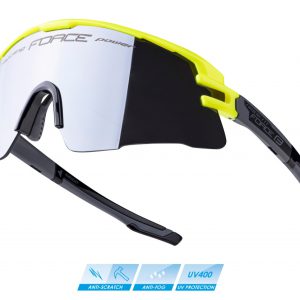 FORCE okuliare AMBIENT, fluo-šedé, čierne zrkadlové sklo